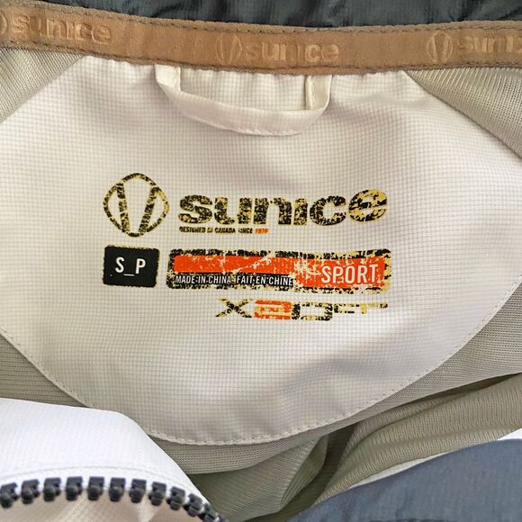 Sunice Men's US Open Merion 2013 Windbreaker Size S Short Sleeves White Charcoal - Picture 4 of 5